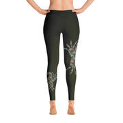 Crab Fish Pattern Leggings